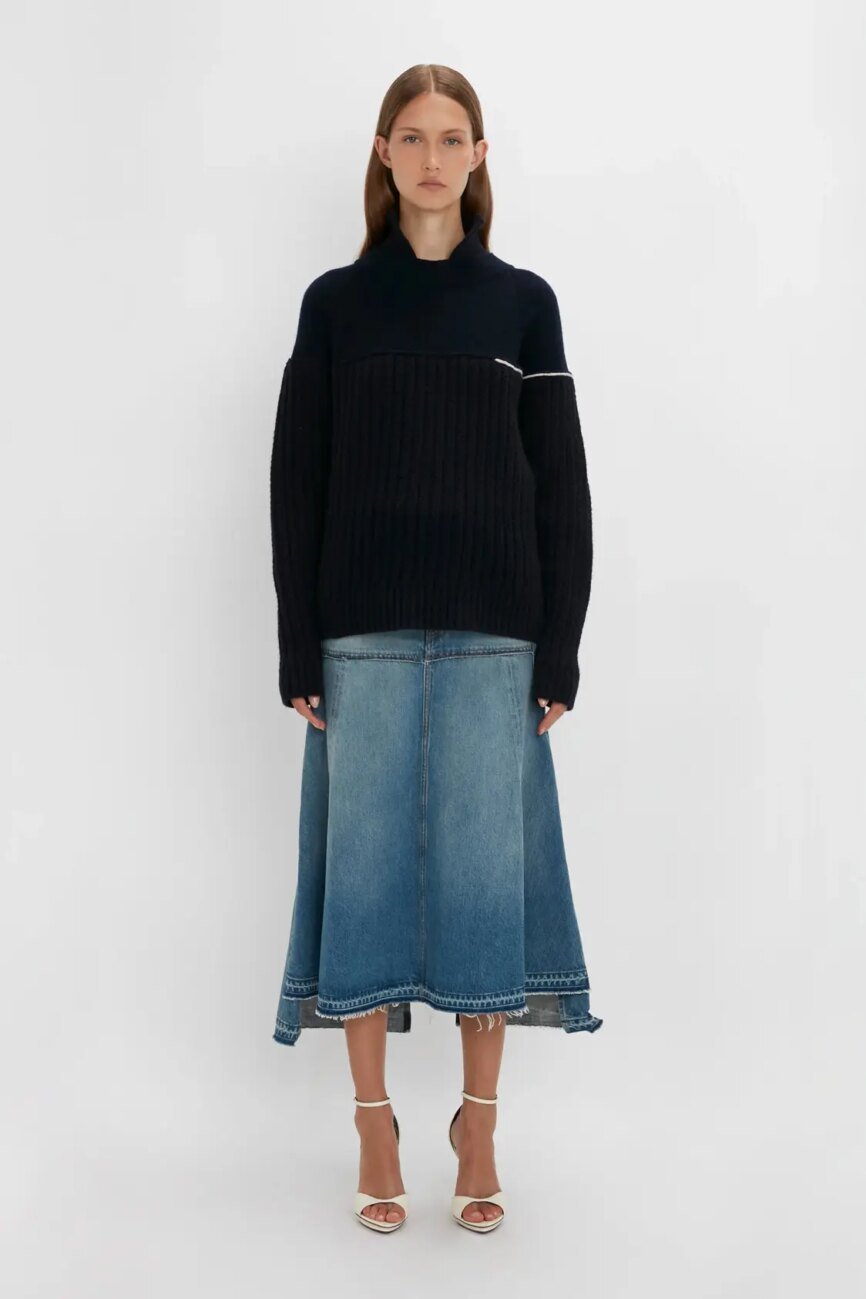 strap-detail-knitted-gown-in-black